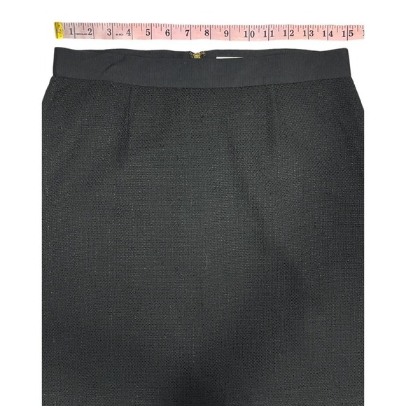 Kate Spade Skirt the Rules Tweed A-Line Skirt Black Sz 6 Business Career Preppy - Picture 9 of 12